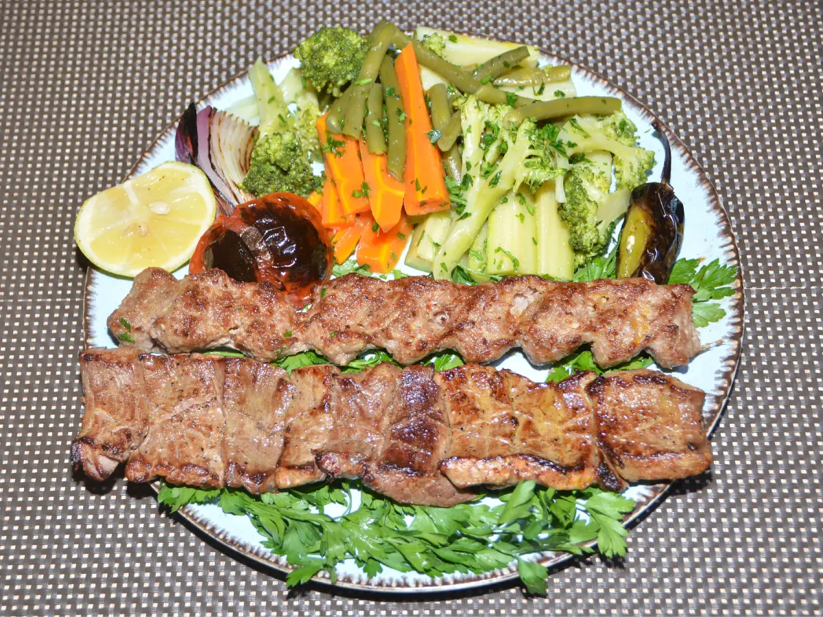 Steak with Kebab